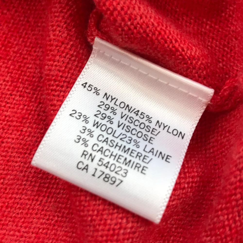 Banana Republic Size Small v-neck coral sweater - Picture 2 of 4